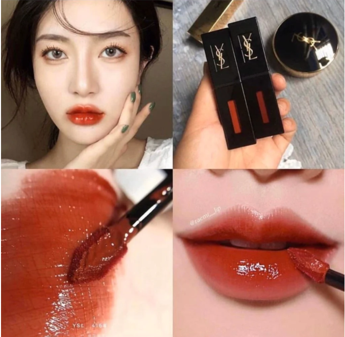 Son Rouge Pur Couture Vernis A Levres Vinyl Cream Creamy Lip Stain 416 Psychedelic Chili